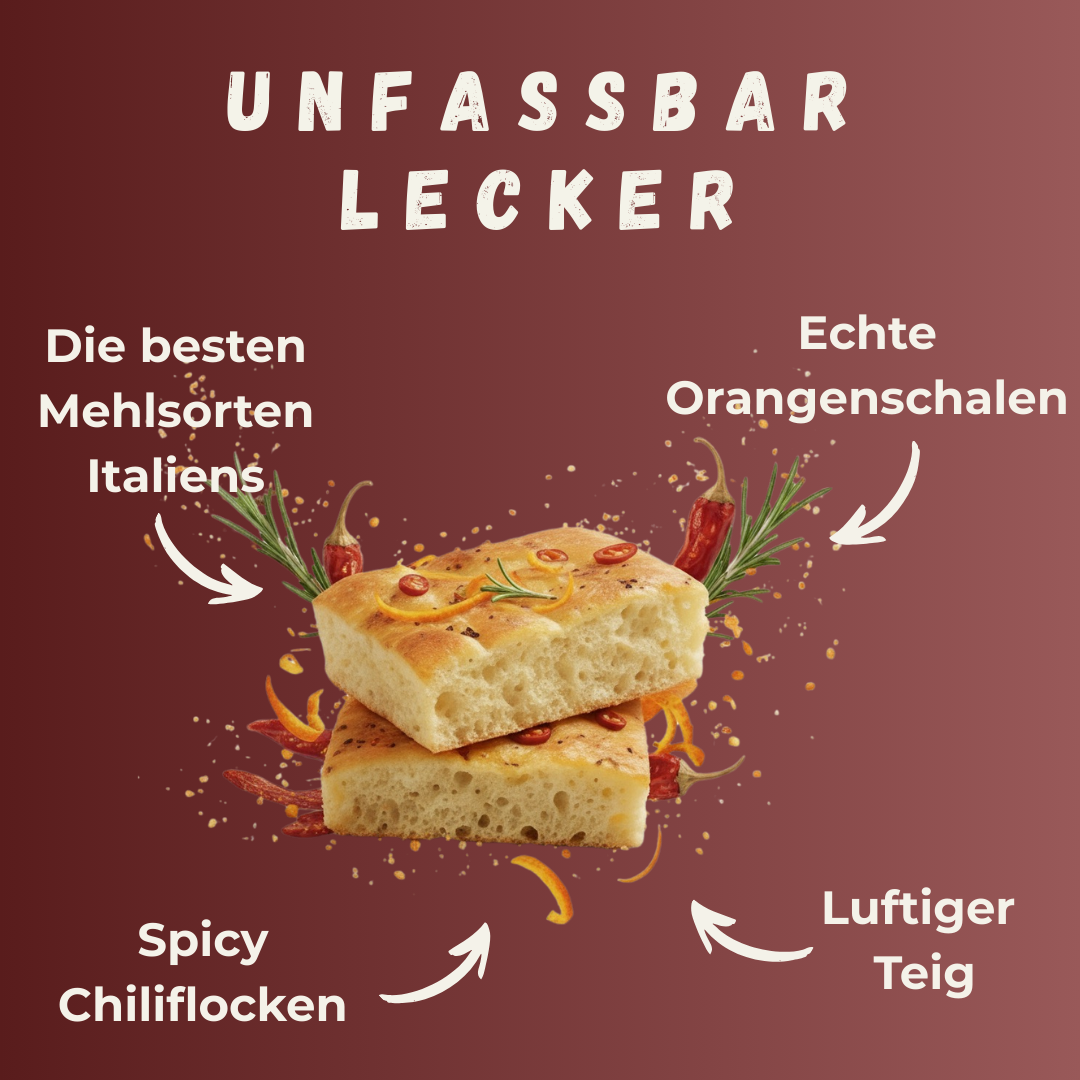 Focaccia - Orange & Chili | 350g