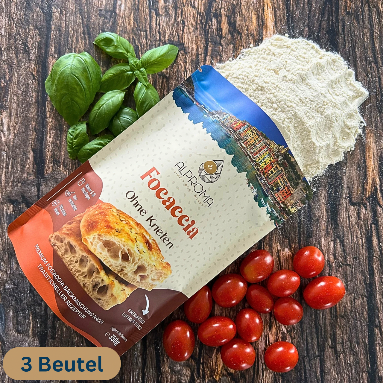 Vorteilspaket: 3x Focaccia - Ohne Kneten | 350g