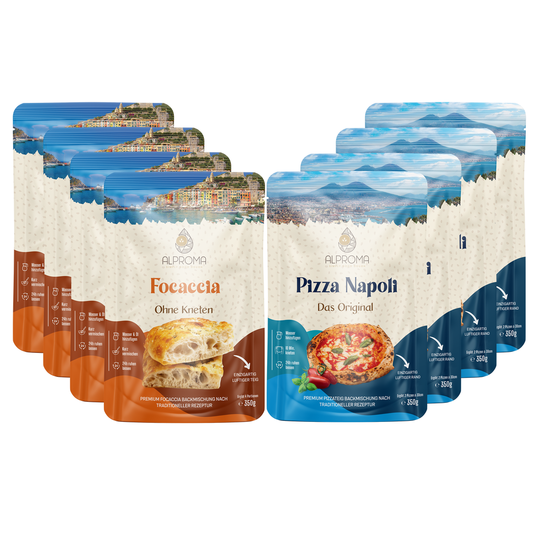 Vorteilspaket Italia - 8x Pizza & Focaccia | 350g