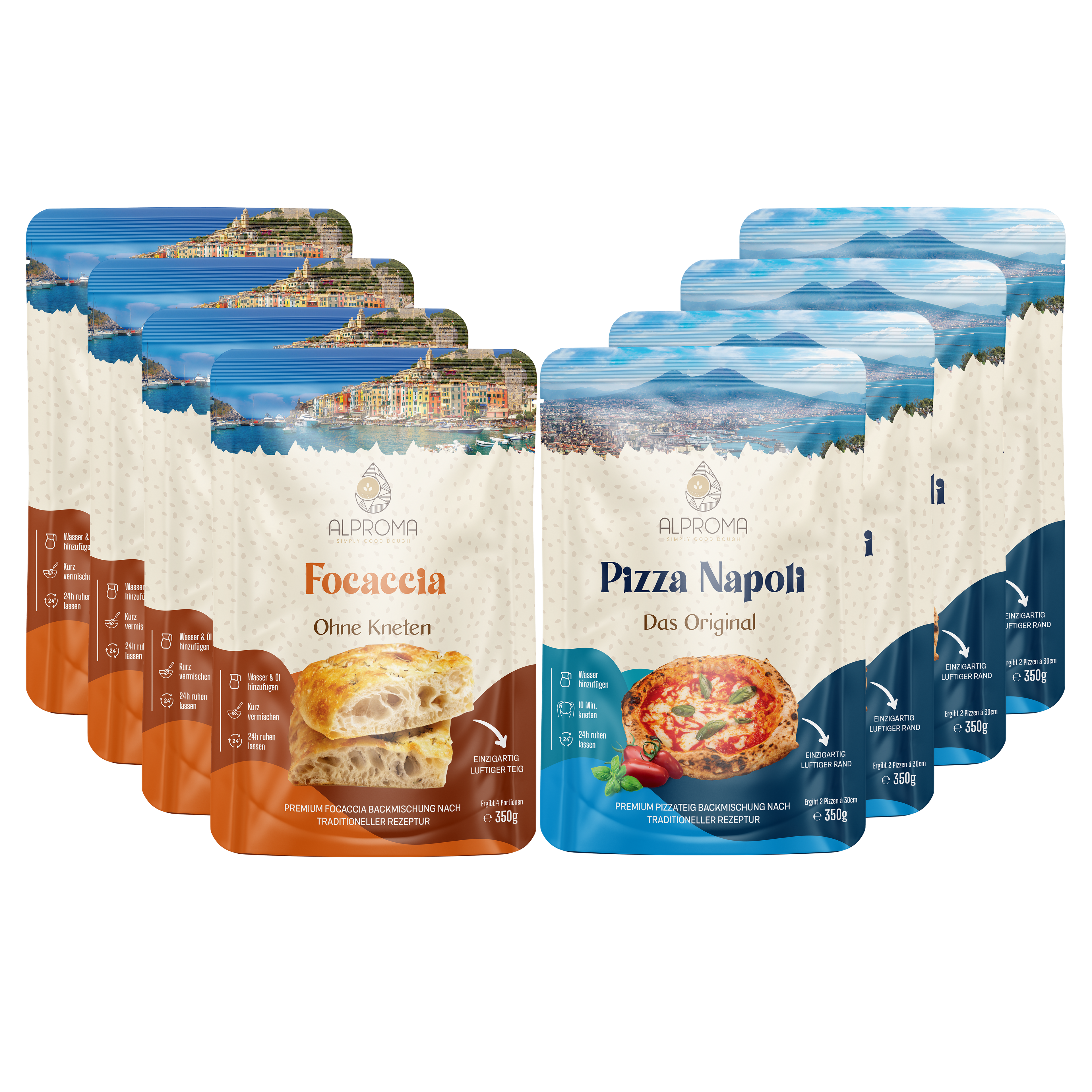 Vorteilspaket Italia - 8x Pizza & Focaccia | 350g