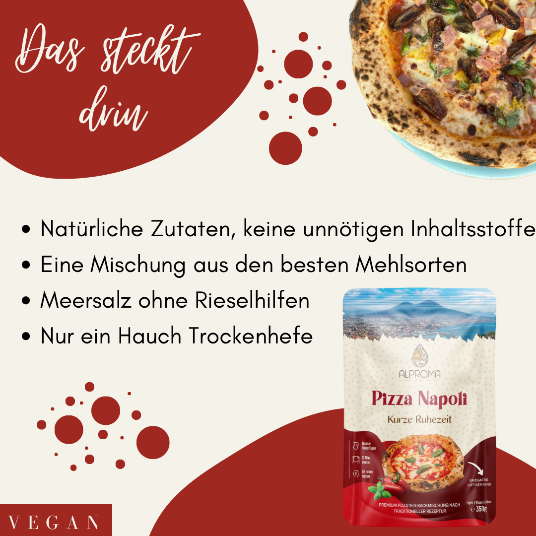 Vorteilspaket: 5x Pizza Napoli - Kurze Ruhezeit | 350g
