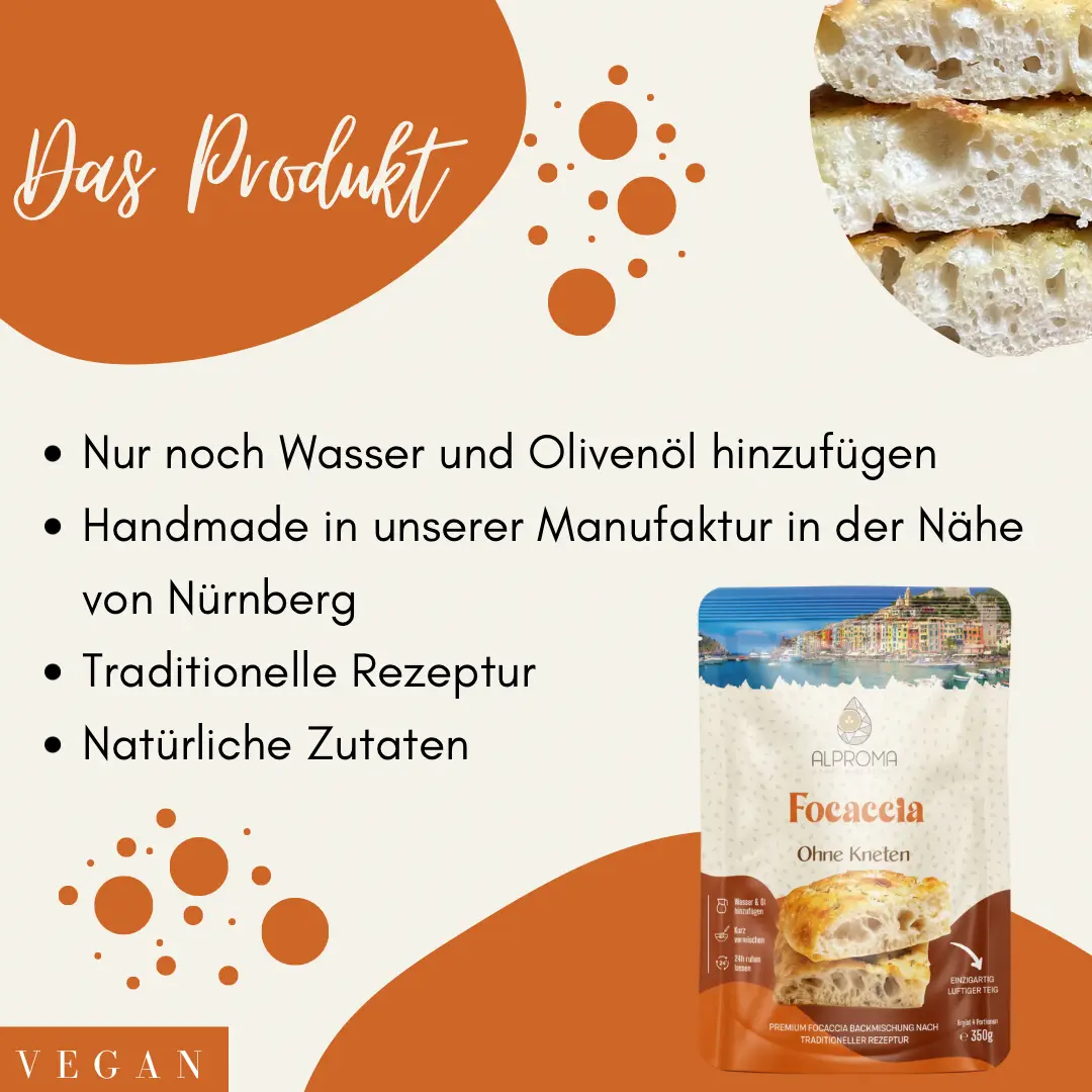 Focaccia - Ohne Kneten | 350g